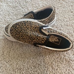 Leopard print kid’s Vans size 11